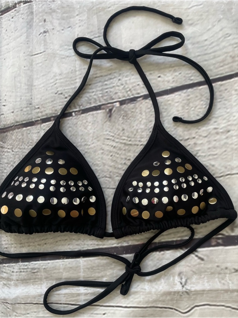 2 String Bikini Triangle Tops - Picture 3 of 11